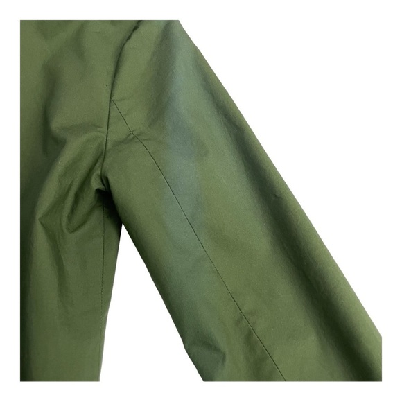 J. Crew Swing trench in Japanese cotton, cropped short Trench, Olive Khaki, OP - Picture 14 of 15